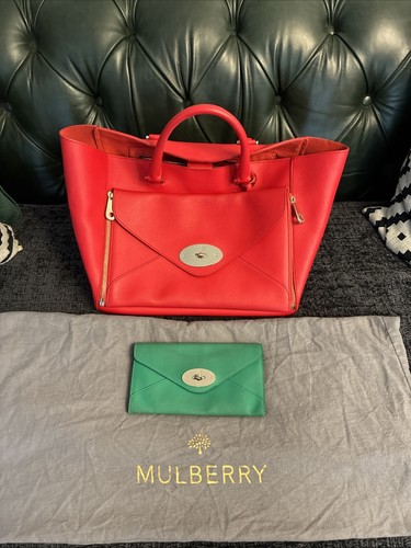 Mulberry willow tote bag red - mulberry,