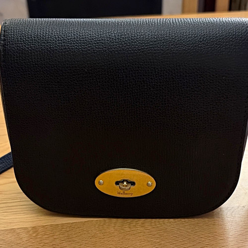 Mulberry black darley satchel - black,
